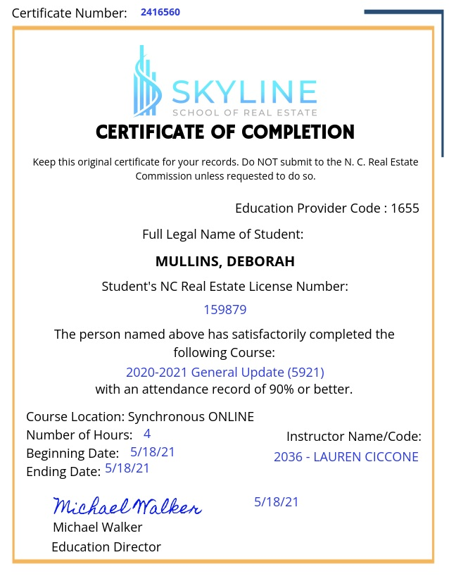 Certificate