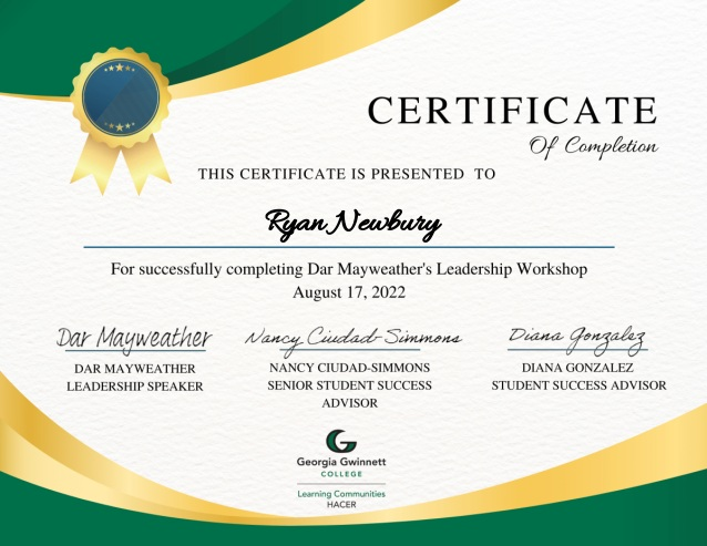 Certificate