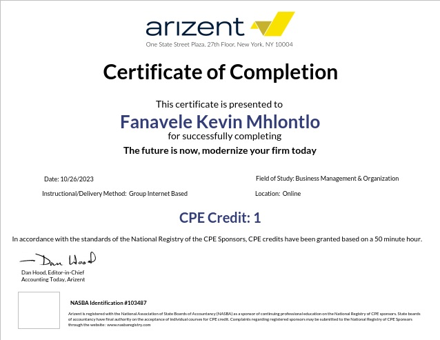 Certificate