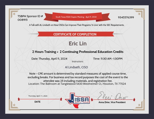 Certificate