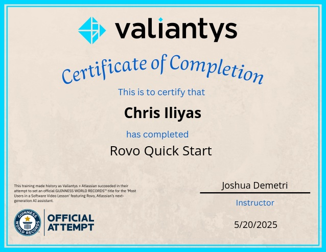 Certificate